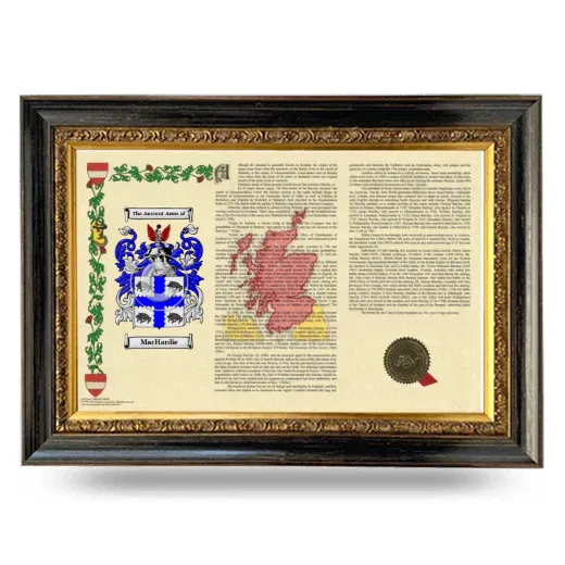 MacHardie Armorial Landscape Framed - Heirloom