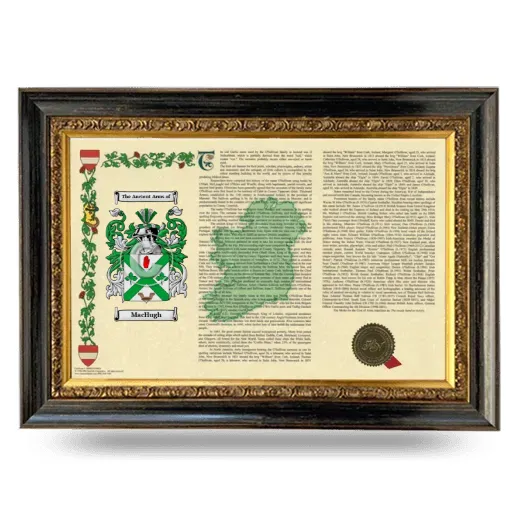 MacHugh Armorial Landscape Framed - Heirloom