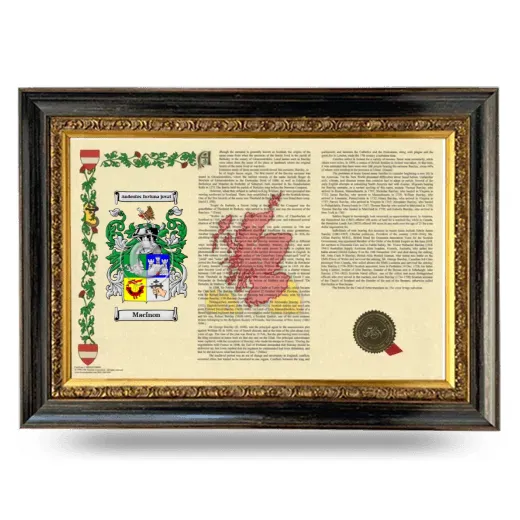 MacInon Armorial Landscape Framed - Heirloom