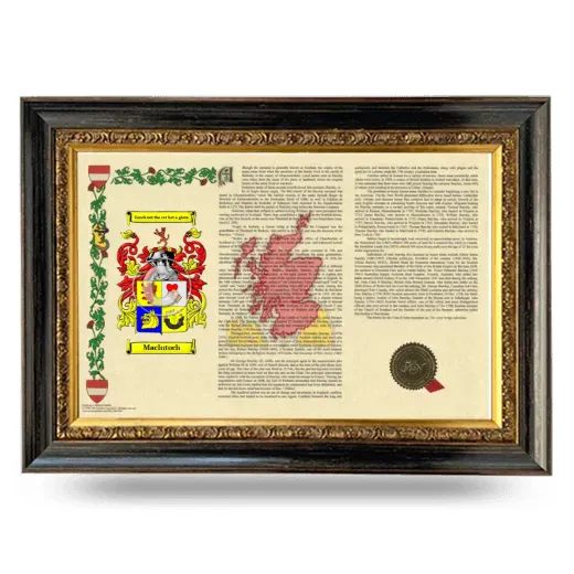 MacIntoch Armorial Landscape Framed - Heirloom