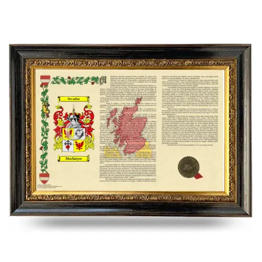 MacIntyre Armorial Landscape Framed - Heirloom