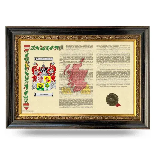 MacIsaac Armorial Landscape Framed - Heirloom