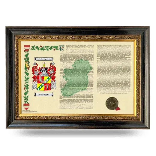 MacKeigint Armorial Landscape Framed - Heirloom