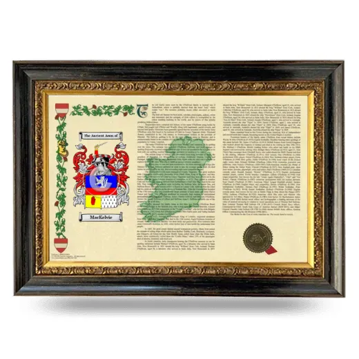 MacKelvie Armorial Landscape Framed - Heirloom