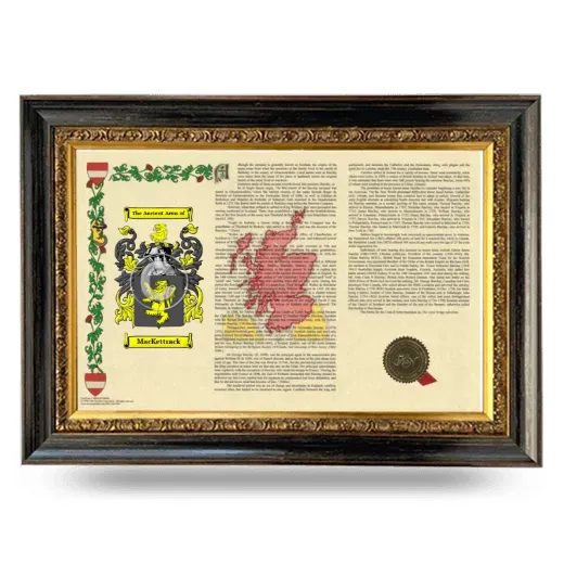MacKettrack Armorial Landscape Framed - Heirloom