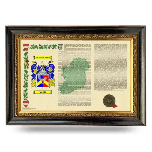 MacKil Armorial Landscape Framed - Heirloom