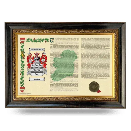 MacKoy Armorial Landscape Framed - Heirloom