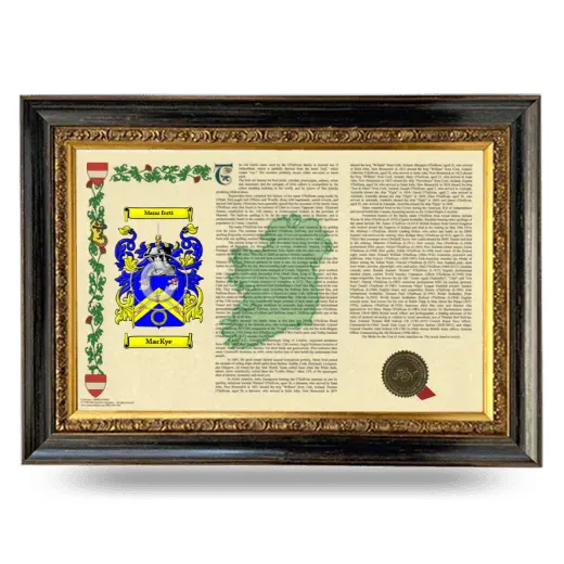 MacKye Armorial Landscape Framed - Heirloom