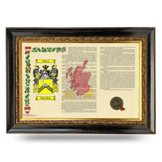 MacLelent Armorial Landscape Framed - Heirloom
