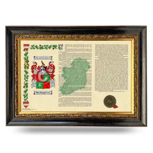 MacNaughtons Armorial Landscape Framed - Heirloom