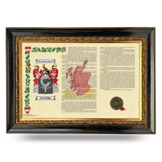 MacPhillips Armorial Landscape Framed - Heirloom