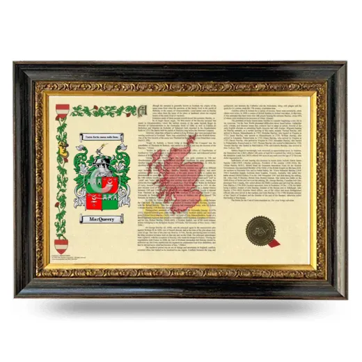 MacQueery Armorial Landscape Framed - Heirloom
