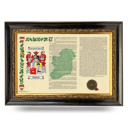 MacRath Armorial Landscape Framed - Heirloom