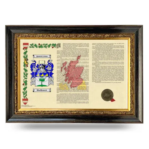 MacRowatt Armorial Landscape Framed - Heirloom