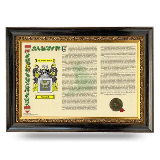 Macskall Armorial Landscape Framed - Heirloom