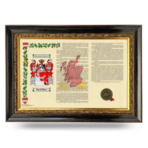 MacWilliam Armorial Landscape Framed - Heirloom
