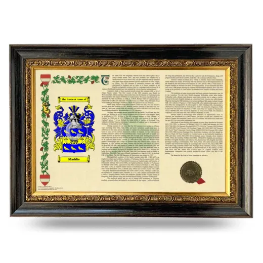 Maddie Armorial Landscape Framed - Heirloom