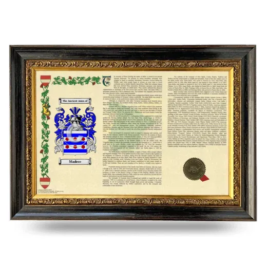 Madere Armorial Landscape Framed - Heirloom