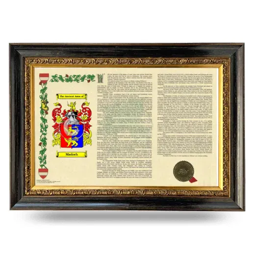 Madoch Armorial Landscape Framed - Heirloom