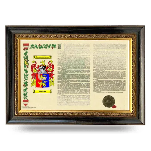 Madoks Armorial Landscape Framed - Heirloom