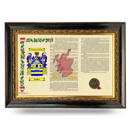 Madore Armorial Landscape Framed - Heirloom
