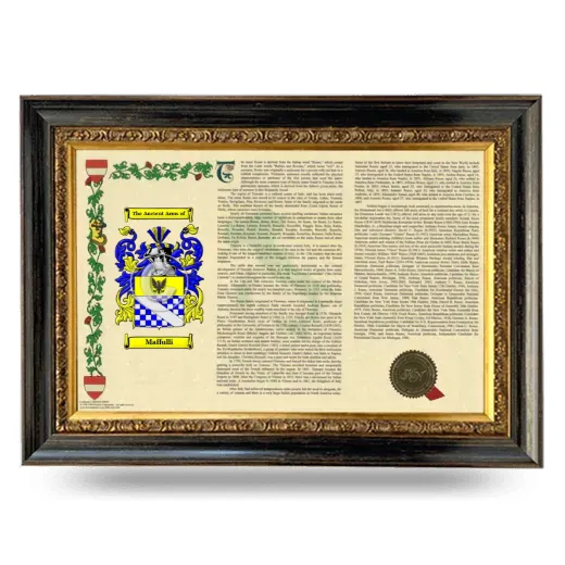 Maffulli Armorial Landscape Framed - Heirloom