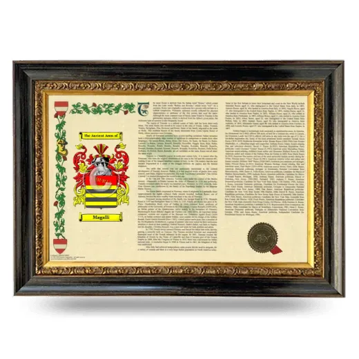 Magalli Armorial Landscape Framed - Heirloom