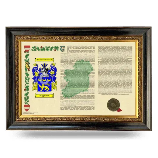 Magauran Armorial Landscape Framed - Heirloom