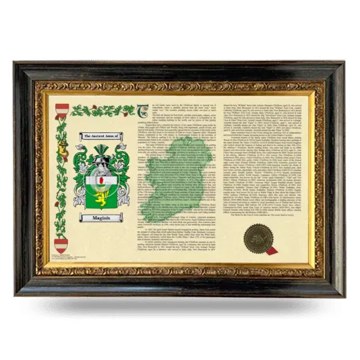 Maginis Armorial Landscape Framed - Heirloom