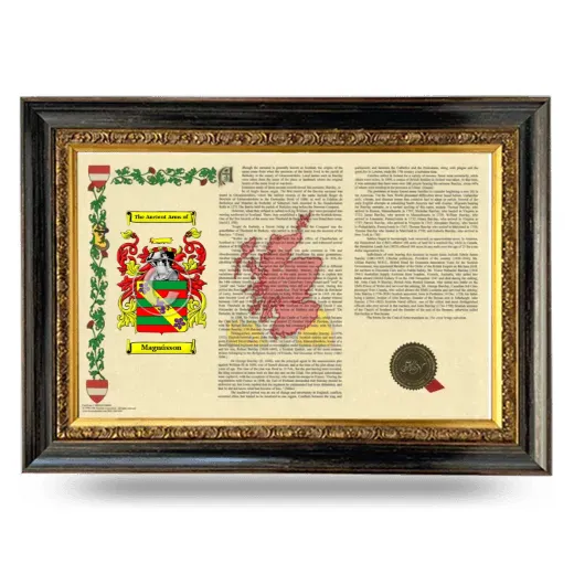 Magnússon Armorial Landscape Framed - Heirloom