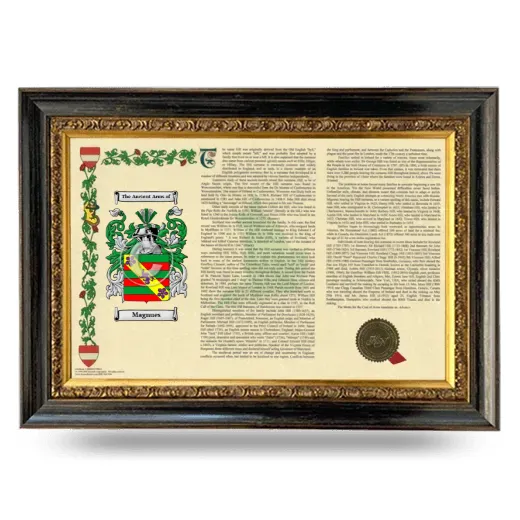 Magnues Armorial Landscape Framed - Heirloom