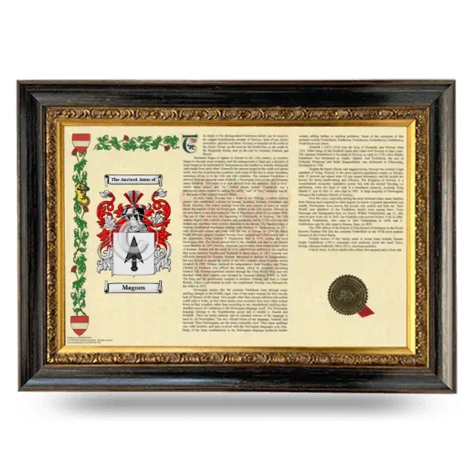 Magnus Armorial Landscape Framed - Heirloom