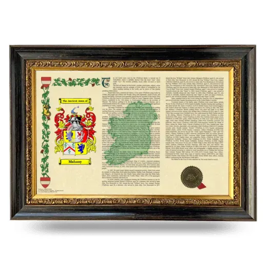 Mahany Armorial Landscape Framed - Heirloom