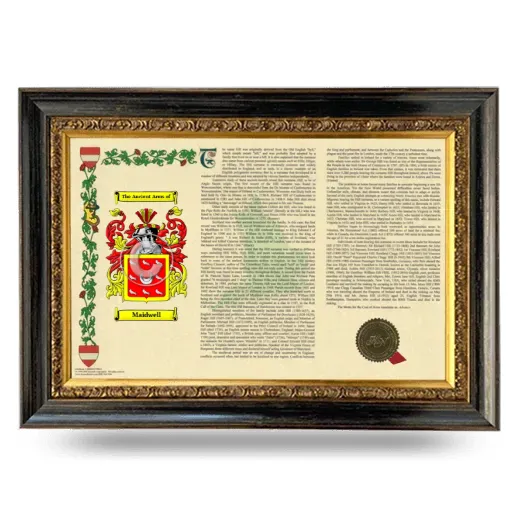 Maidwell Armorial Landscape Framed - Heirloom