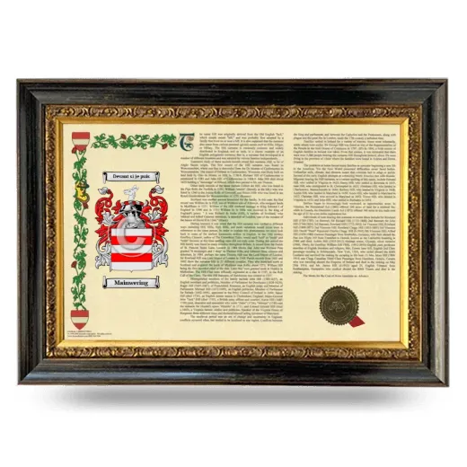Mainwering Armorial Landscape Framed - Heirloom