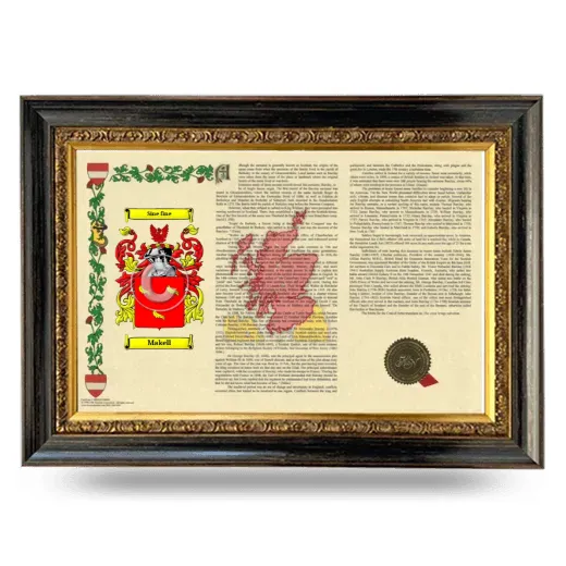 Makell Armorial Landscape Framed - Heirloom