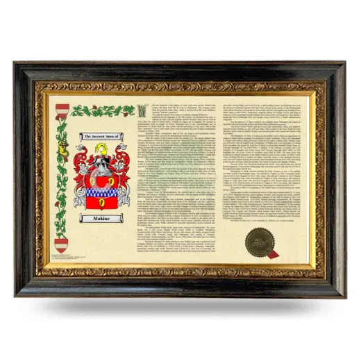 Makine Armorial Landscape Framed - Heirloom