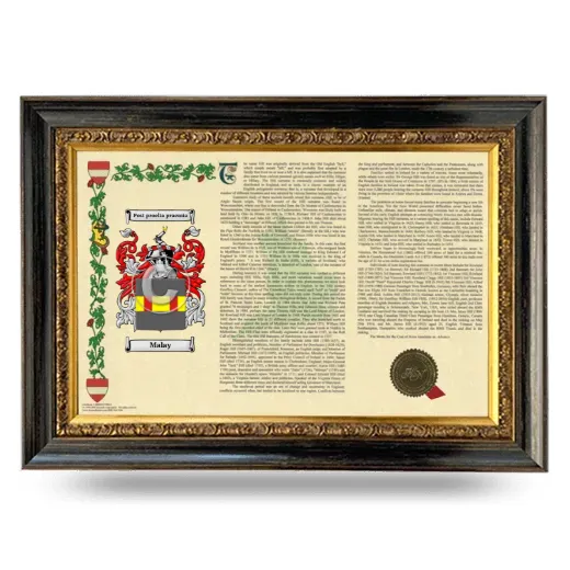 Malay Armorial Landscape Framed - Heirloom