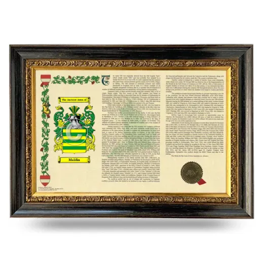 Maldin Armorial Landscape Framed - Heirloom