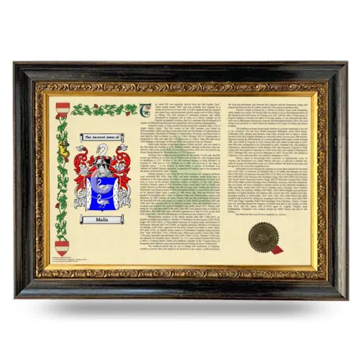 Malis Armorial Landscape Framed - Heirloom
