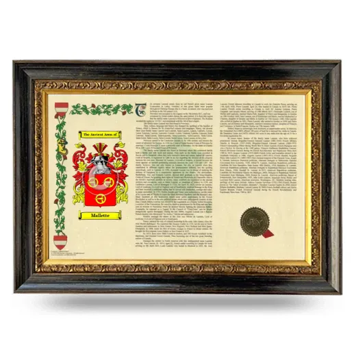 Mallette Armorial Landscape Framed - Heirloom