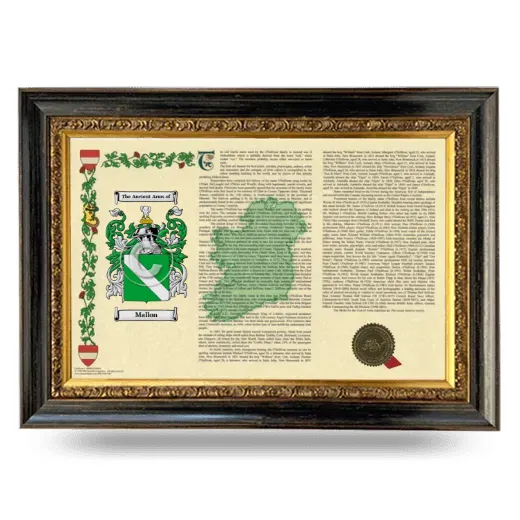 Mallon Armorial Landscape Framed - Heirloom