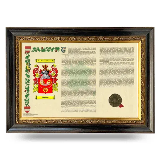Mallos Armorial Landscape Framed - Heirloom