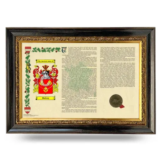 Malroy Armorial Landscape Framed - Heirloom