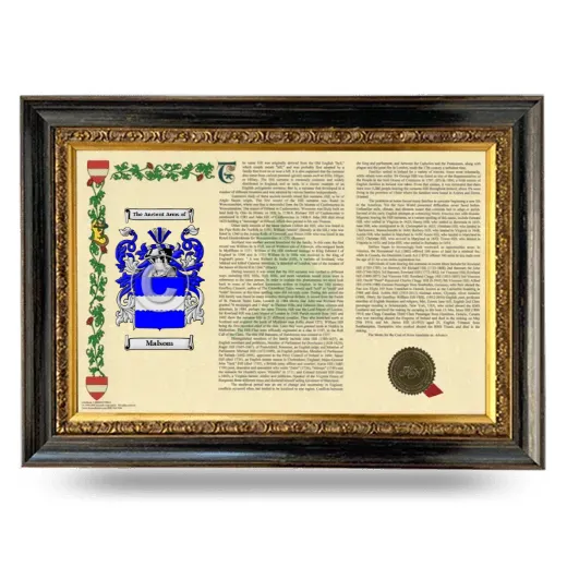 Malsom Armorial Landscape Framed - Heirloom
