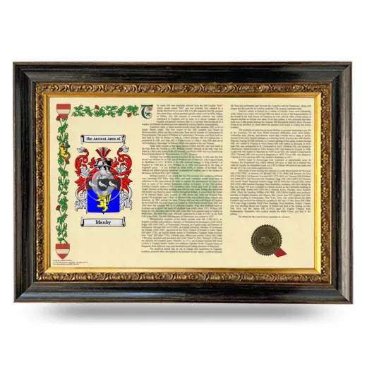 Manby Armorial Landscape Framed - Heirloom