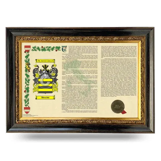 Mancini Armorial Landscape Framed - Heirloom