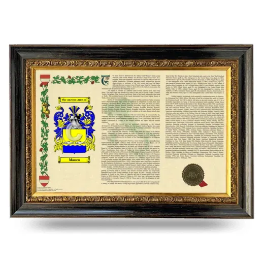 Manco Armorial Landscape Framed - Heirloom