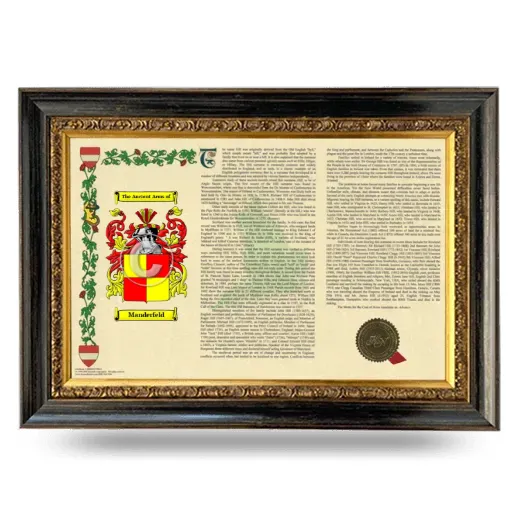 Manderfeld Armorial Landscape Framed - Heirloom