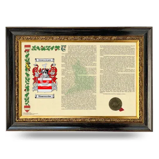Manewarrine Armorial Landscape Framed - Heirloom